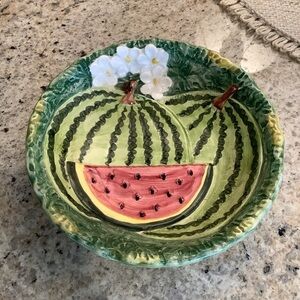 Takahashi Hand Painted Watermelon Bowl